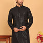Embroidered & Sequence Kurtas for Men ( KO 5177 Black )