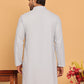 Embroidered & Sequence Kurtas for Men ( KO 5177 Grey )