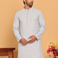 Embroidered & Sequence Kurtas for Men ( KO 5177 Grey )