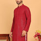 Embroidered & Sequence Kurtas for Men ( KO 5177 Maroon )