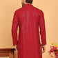Embroidered & Sequence Kurtas for Men ( KO 5177 Maroon )