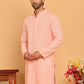 Embroidered & Sequence Kurtas for Men ( KO 5177 Peach )