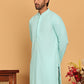 Embroidered & Sequence Kurtas for Men ( KO 5177 Sky )