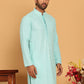 Embroidered & Sequence Kurtas for Men ( KO 5177 Sky )