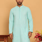 Embroidered & Sequence Kurtas for Men ( KO 5177 Sky )