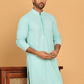 Embroidered & Sequence Kurtas for Men ( KO 5177 Sky )