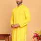 Embroidered & Sequence Kurtas for Men ( KO 5177 Yellow )