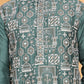 Embroidered Straight Kurtas For Men ( KO 5178 Green )