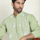 Embroidered Straight Kurtas. ( KO 5179 Pista )