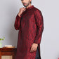 Men's Jacquard Kurtas ( KKO 517Maroon )
