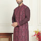 Embroidered Straight Kurtas For Men ( KO 5180 Purple )