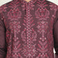 Embroidered Straight Kurtas For Men ( KO 5180 Purple )