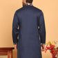 Embroidered Straight Kurtas  For Men ( KO 5181 Navy )