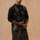 Embroidered Straight Kurta For Men (KO 5185 Black ) [FF] [N-4]