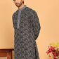 Embroidered straight Kurtas ( KO 5187 Black )