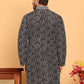 Embroidered straight Kurtas ( KO 5187 Black )