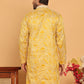 Embroidered straight Kurtas ( KO 5187 Mustard )
