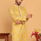 Embroidered straight Kurtas ( KO 5187 Mustard )