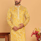 Embroidered straight Kurtas ( KO 5187 Mustard )