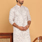 Embroidered & Sequins straight Kurtas ( KO 5188 White )