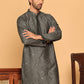 Embroidered & Sequins straight Kurtas ( KO 5189 Grey )