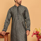 Embroidered & Sequins straight Kurtas ( KO 5189 Grey )