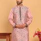 Embroidered & Sequins straight Kurtas ( KO 5189 Magenta )