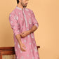 Embroidered Silk Blend Kurtas ( KO 5191 Magenta )