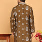 Embroidered Silk Blend Kurtas ( KO 5191 Mehndi )