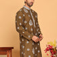 Embroidered Silk Blend Kurtas ( KO 5191 Mehndi )