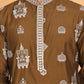 Embroidered Silk Blend Kurtas ( KO 5191 Mehndi )