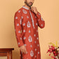 Embroidered Silk Blend Kurtas ( KO 5191 Rust )