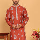 Embroidered Silk Blend Kurtas ( KO 5191 Rust )