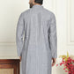 Embroidered and mirror work straight Kurtas For Men ( KO 5194 Grey )