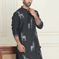 Animal Embroidered Kurtas. ( KO 5196 Blue )