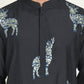 Animal Embroidered Kurtas. ( KO 5196 Blue )