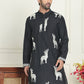 Animal Embroidered Kurtas. ( KO 5196 White )