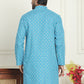 Men's Geometric Printed Kurtas. ( KO 5198 Blue )