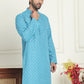 Men's Geometric Printed Kurtas. ( KO 5198 Blue )