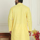 Men's Geometric Printed Kurtas. ( KO 5198 Lemon )