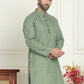 Men's Geometric Printed Kurtas. ( KO 5198 Olive )