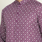 Men's Geometric Printed Kurtas. ( KO 5198 Purple )
