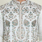 Floral Embroidered Straight Kurtas For Men ( KO 5200 White )