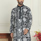 Embroidered Silk Blend Kurtas ( KO 5201 Black )