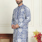 Embroidered Silk Blend Kurtas ( KO 5201 Blue )