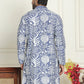 Embroidered Silk Blend Kurtas ( KO 5201 Blue )