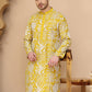 Embroidered Silk Blend Kurtas ( KO 5201 Yellow )