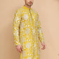 Embroidered Silk Blend Kurtas ( KO 5201 Yellow )