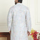 Embroidered Straight Kurtas For Men ( KO 5202 Blue )