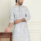 Embroidered Straight Kurtas For Men ( KO 5202 Blue )